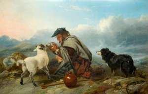 病気の子羊、1853